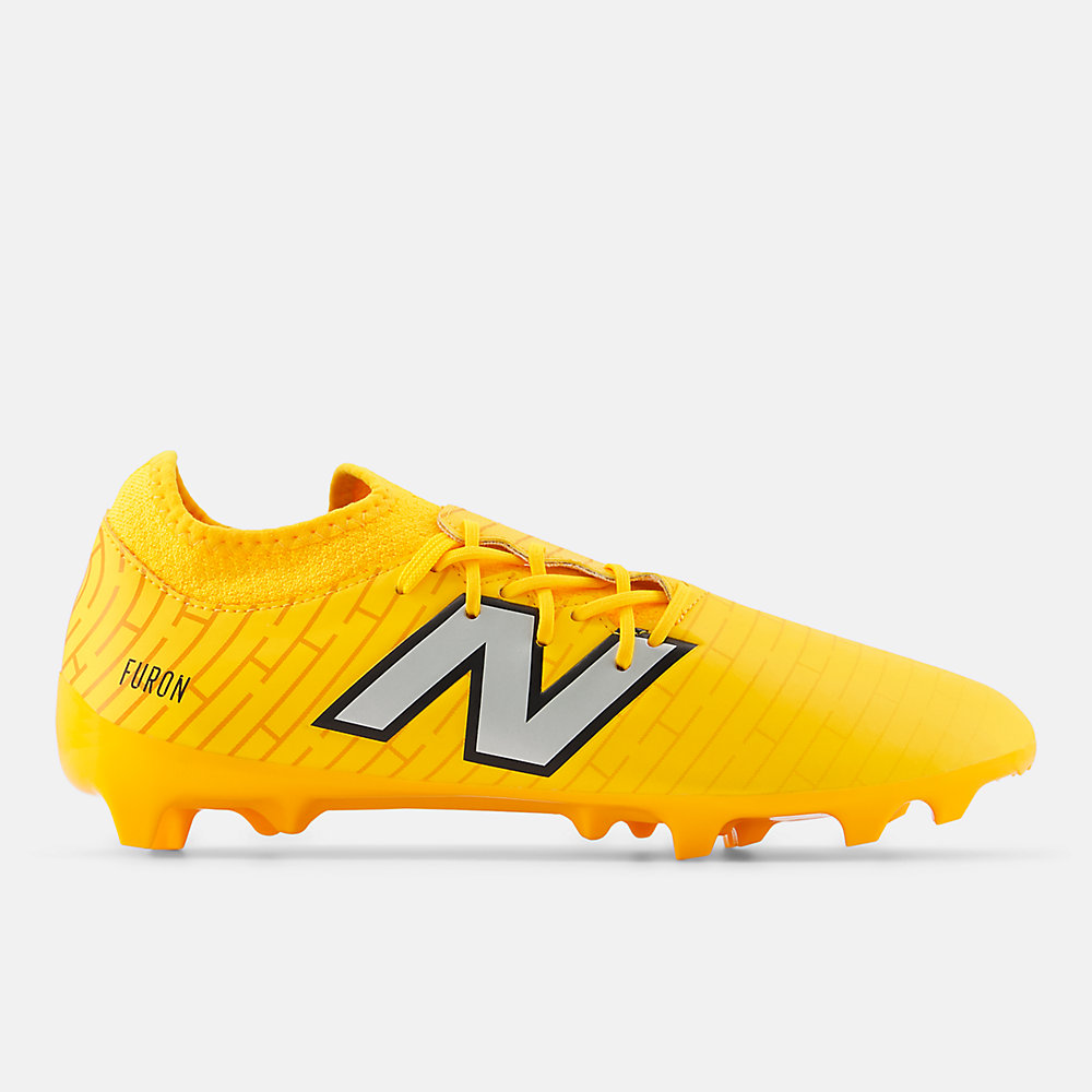 New Balance FURON DISPATCH FG V7+ Shoes Sun Glow with Metallic Silver and Black